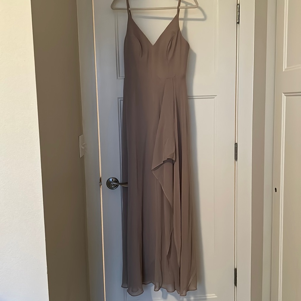 Azazie Taupe Bridesmaid dress